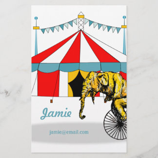 Papelería Circus Memorabilia en memoria de los elefantes del