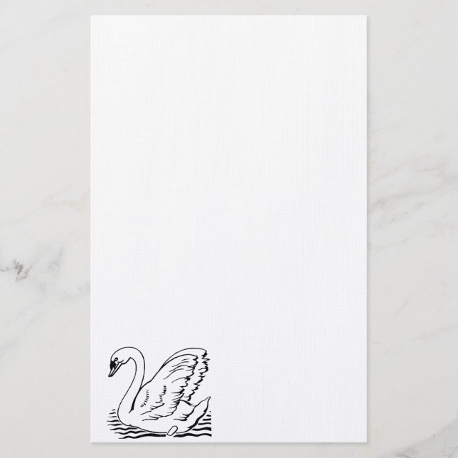 Papelería Cisne elegante (Anverso)