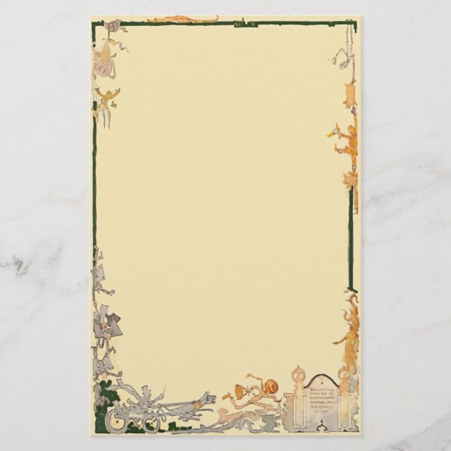 Papelería Ciudad esmeralda de los efectos de escritorio de (Anverso)