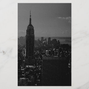 Papelería Ciudad Nueva York Blanca y Negra