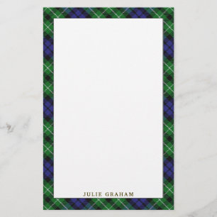 Papelería Clan Graham Tartan Plaid