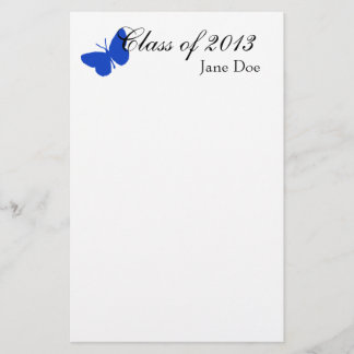 Papelería Clase de 2013 - mariposa azul