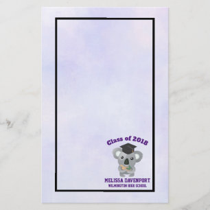 Papelería Clase de 20xx Oso Cute Koala en el tapón de gradua