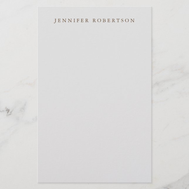 Papelería Clásico Personalizado Minimalista Personalizado (Anverso)