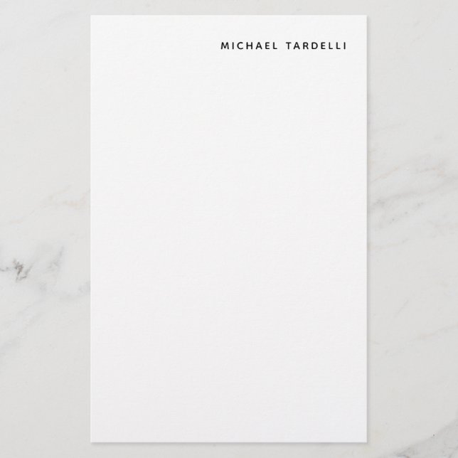 Papelería Clásico Profesional Minimalista (Anverso)