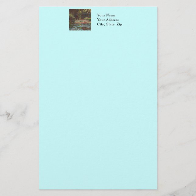 Papelería Claude Monet (Anverso)