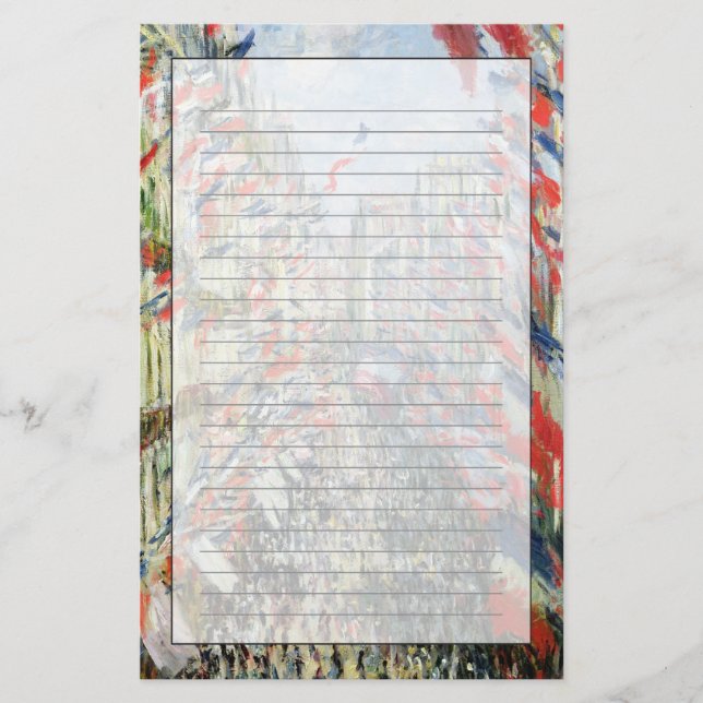 Papelería Claude Monet el | la ruda Montorgueil, París (Anverso)