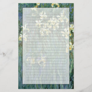 Papelería Claude Monet el los iris amarillos