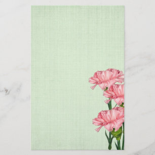 Papelería Claveles rosados
