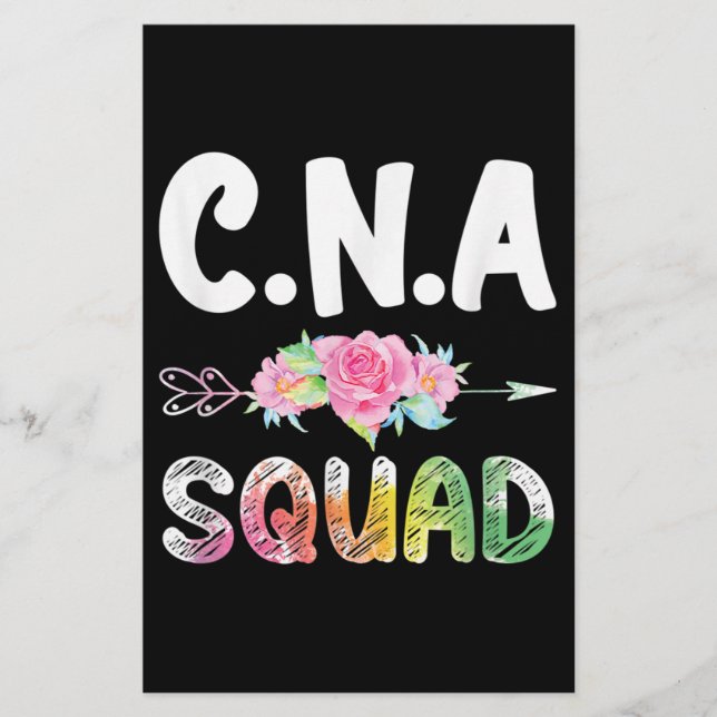 Papelería CNA Nurse Squad Certified Nursing Assistant (Anverso)