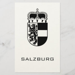 Papelería Coat of Arms of Salzburg Monochrome Fine Art