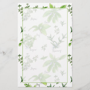 Papelería Cocina hierbas de cocina Rosemary Basil