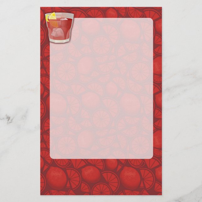 Papelería Cóctel americano (Anverso)