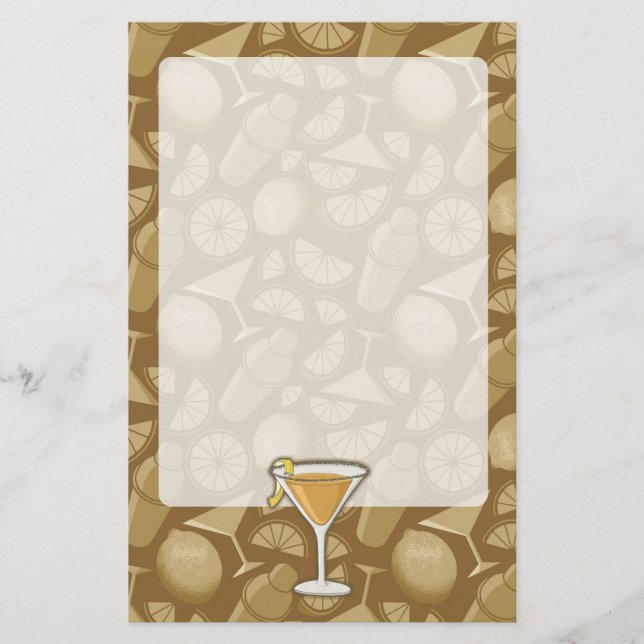 Papelería Cóctel Sidecar (Anverso)