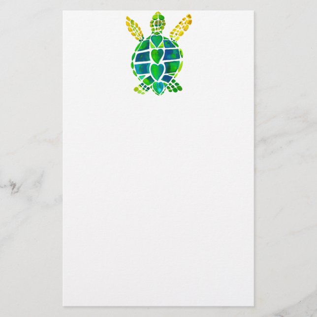 Papelería Colección del amor de la tortuga de mar (Anverso)
