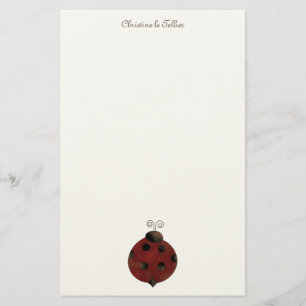 Papelería Colección del jardín · Mariquita