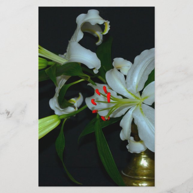 Papelería Colección irlandesa de Brass y Flores (Anverso)