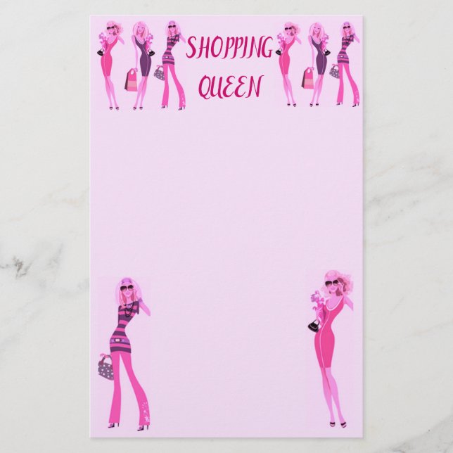 PAPELERÍA COLECCIÓN SHOPPING QUEEN (Anverso)