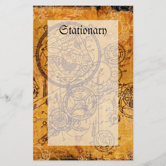 Papelería Collage del reloj (Anverso)