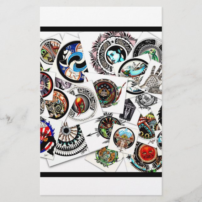 Papelería Collage Draings (Anverso)