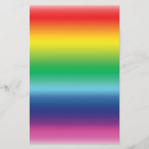 Papelería color de la bandera arcoiris de orgullo lgbt