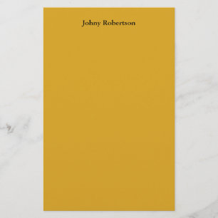 Papelería Color de la barra de oro Plata Elegante Profesiona