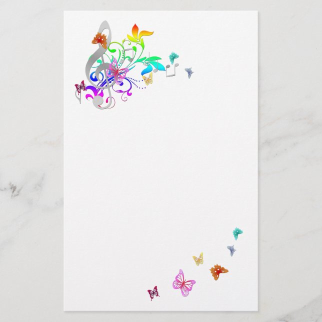 Papelería Color de la música (Anverso)