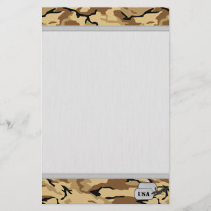 Papelería Color del desierto Camo con textura de fondo granu