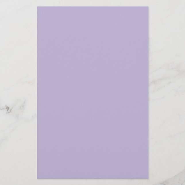 Papelería Color Sólido Lavanda Polvorienta (Anverso)