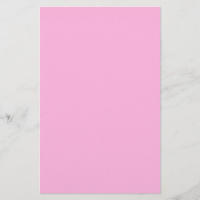 Papelería Color sólido rosa caliente claro (Anverso)