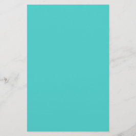 Papelería Color sólido turquesa medio