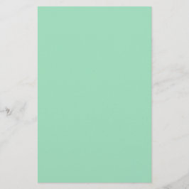 Papelería Color sólido verde de la marea