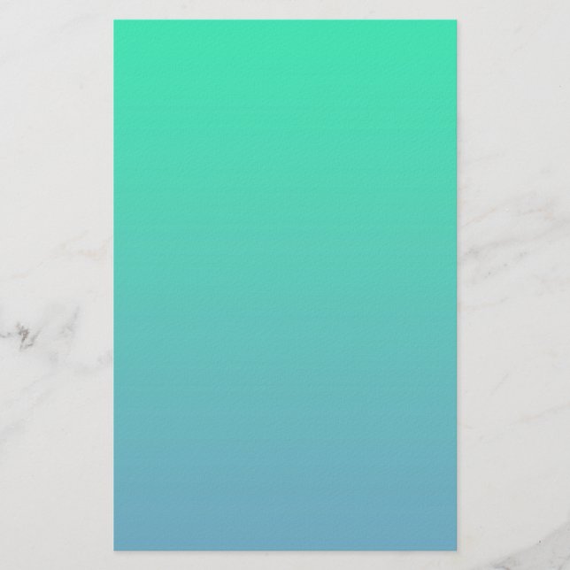Papelería Color Verde Azul (Anverso)