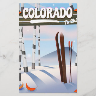 Papelería ¡Colorado para esquiar!