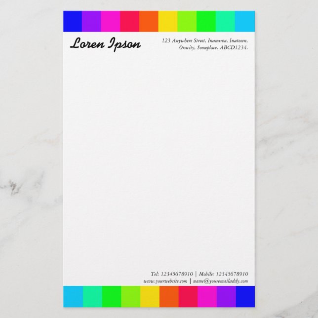 Papelería Colores 04 (Anverso)