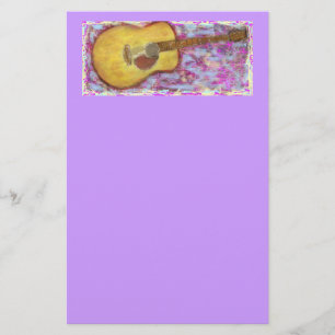 Papelería Colores de guitarra acústica