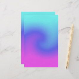 Papelería Colores Suaves Remolino Pastel Rosa Azul Púrpura A