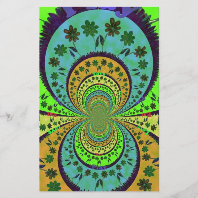 Papelería Colores tradicionales africanos de Hakuna Matata.p (Anverso)