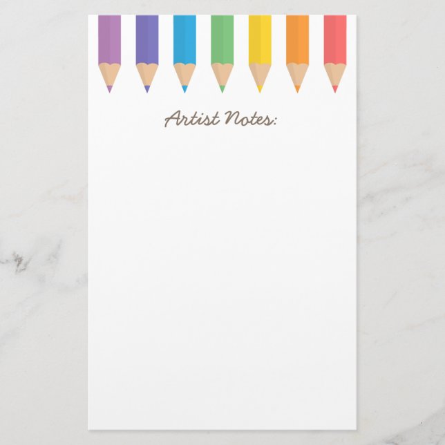 Papelería Coloridos arcoiris pintan a escolares (Anverso)