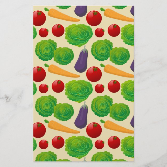 Papelería Coma tus vegetales (Anverso)
