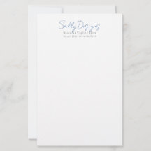 Papelería Comercial de Escritura Minimalista | Per