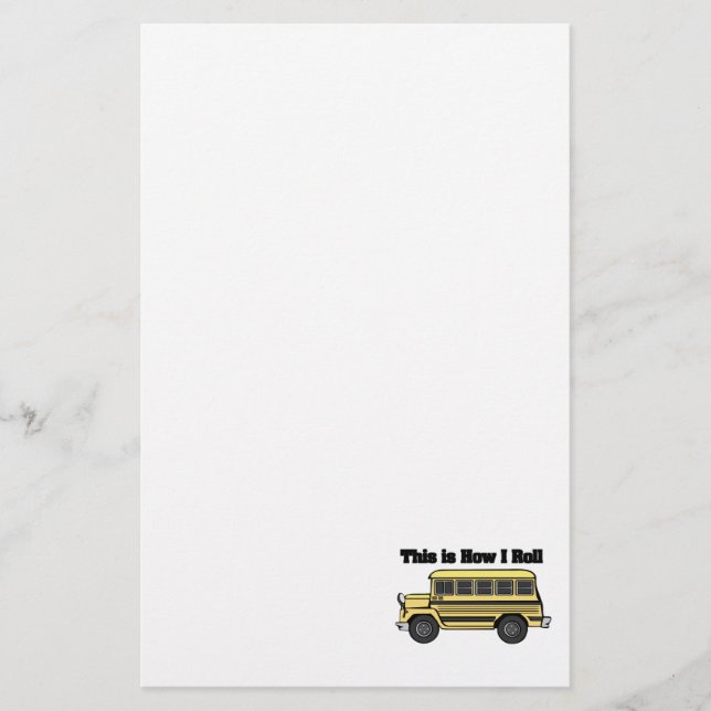 Papelería Cómo Rueda (Autobús Escolar) (Anverso)