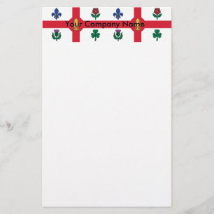 Papelería con Bandera de Montreal, Canadá