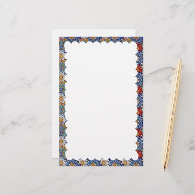 papelería con borde escalonado (Anverso/Reverso In Situ)