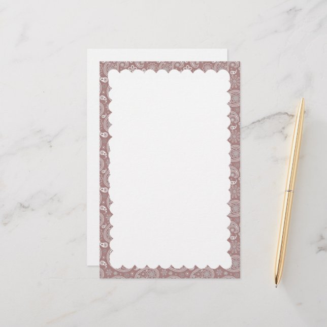 papelería con borde escalonado (Anverso/Reverso In Situ)