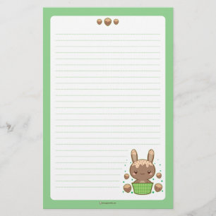 Papelería Conejito de la trufa de la avellana