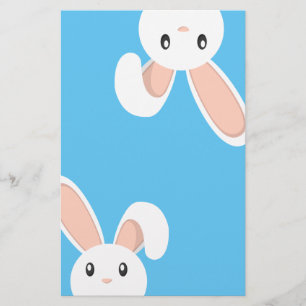 Papelería Conejito de pascua que mira furtivamente
