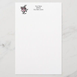 Papelería Conejo Blanco Trompetista Alice Adv Wonderland Ros