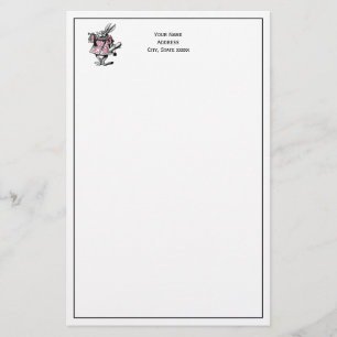 Papelería Conejo Blanco Trompetista Alice Adv Wonderland Ros