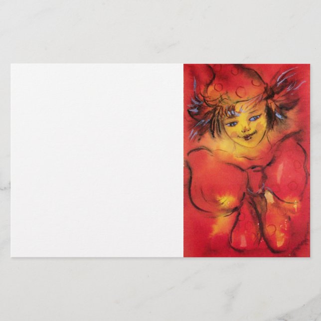 Papelería CONEXIÓN CON RIBBÓN ROJO / Ball veneciano de masca (Anverso)